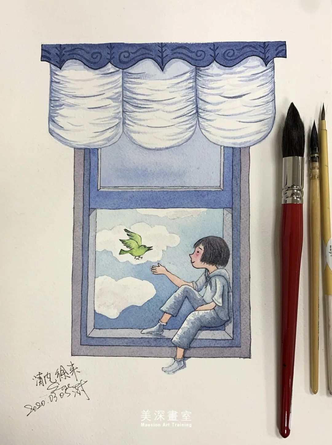 水彩作品