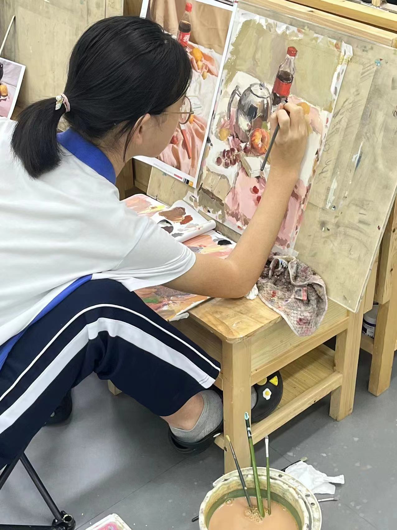 学画画