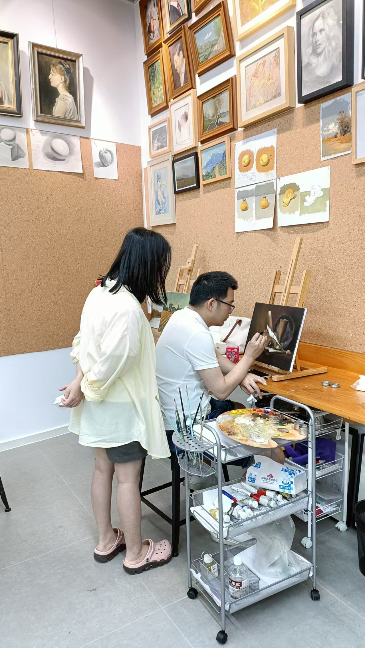 学画画