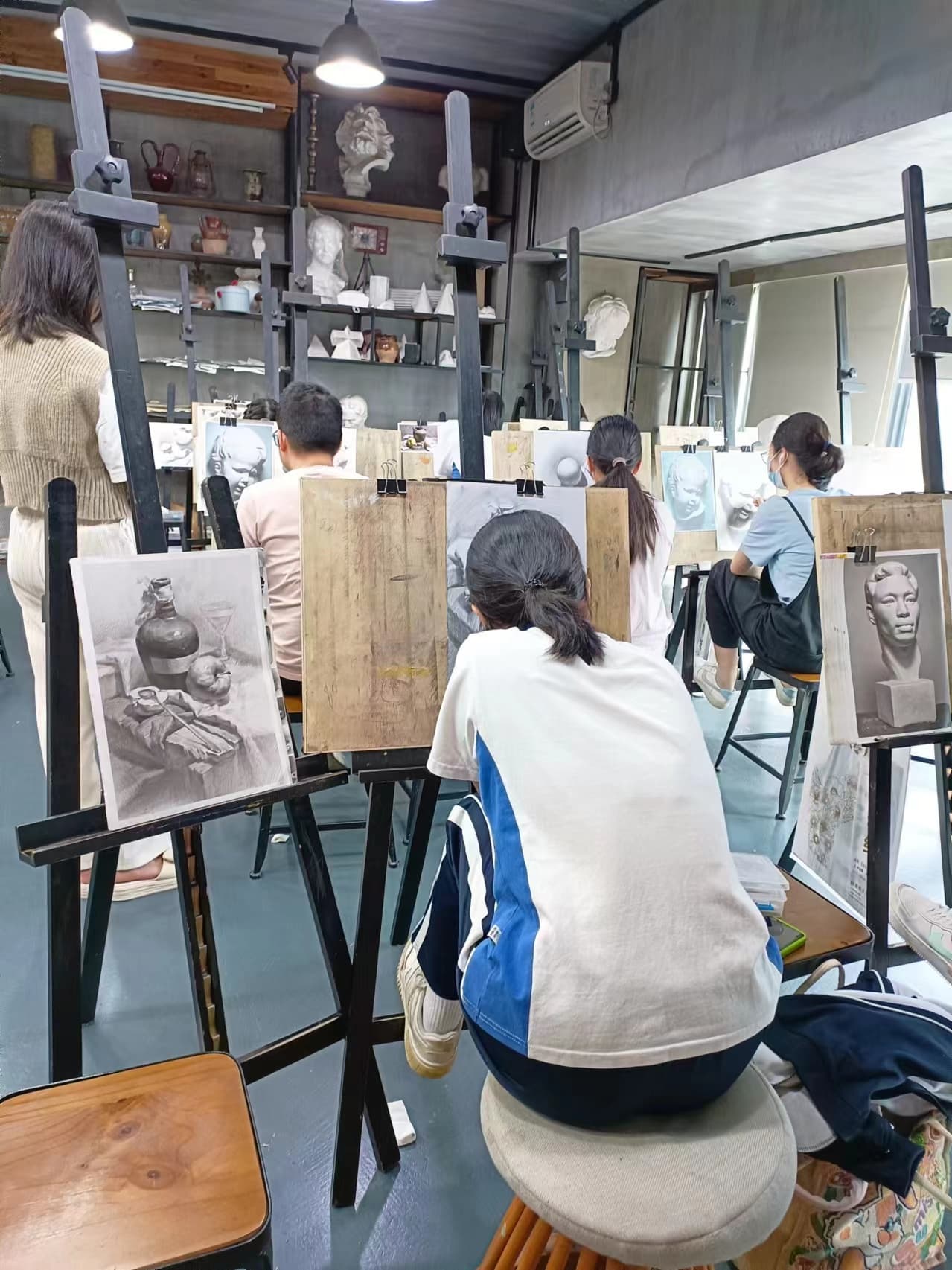 学画画