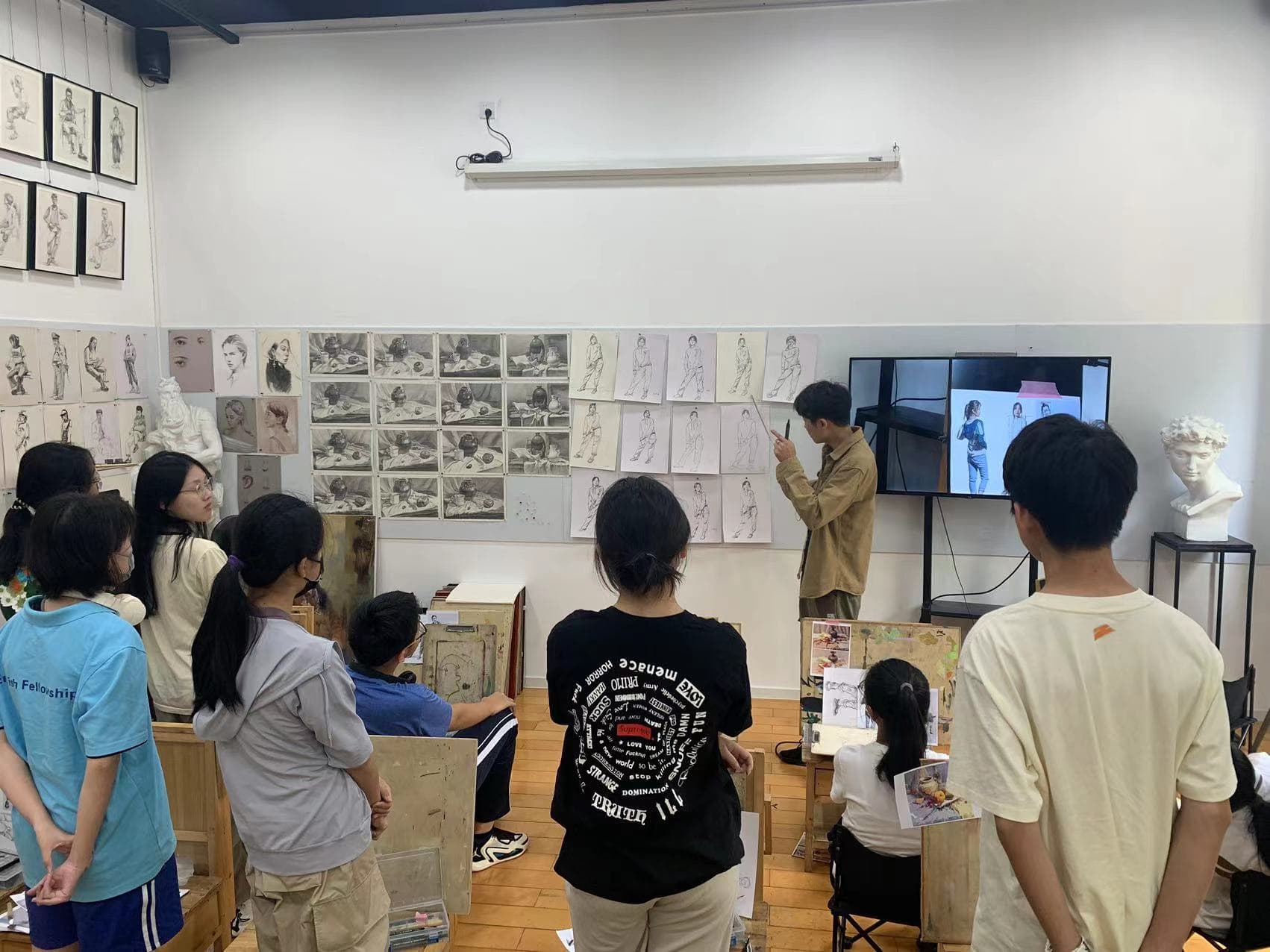 学画画