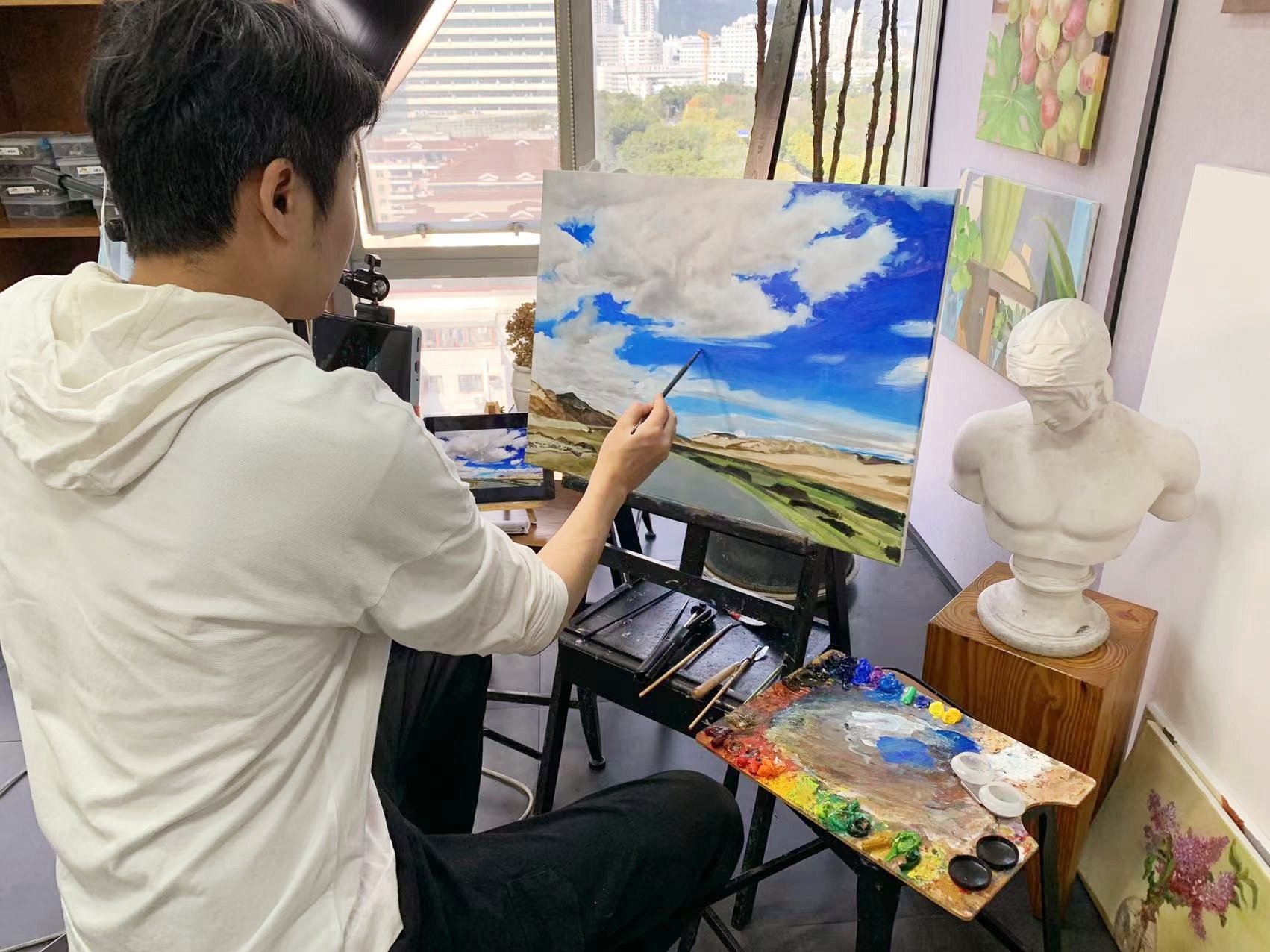 学画画