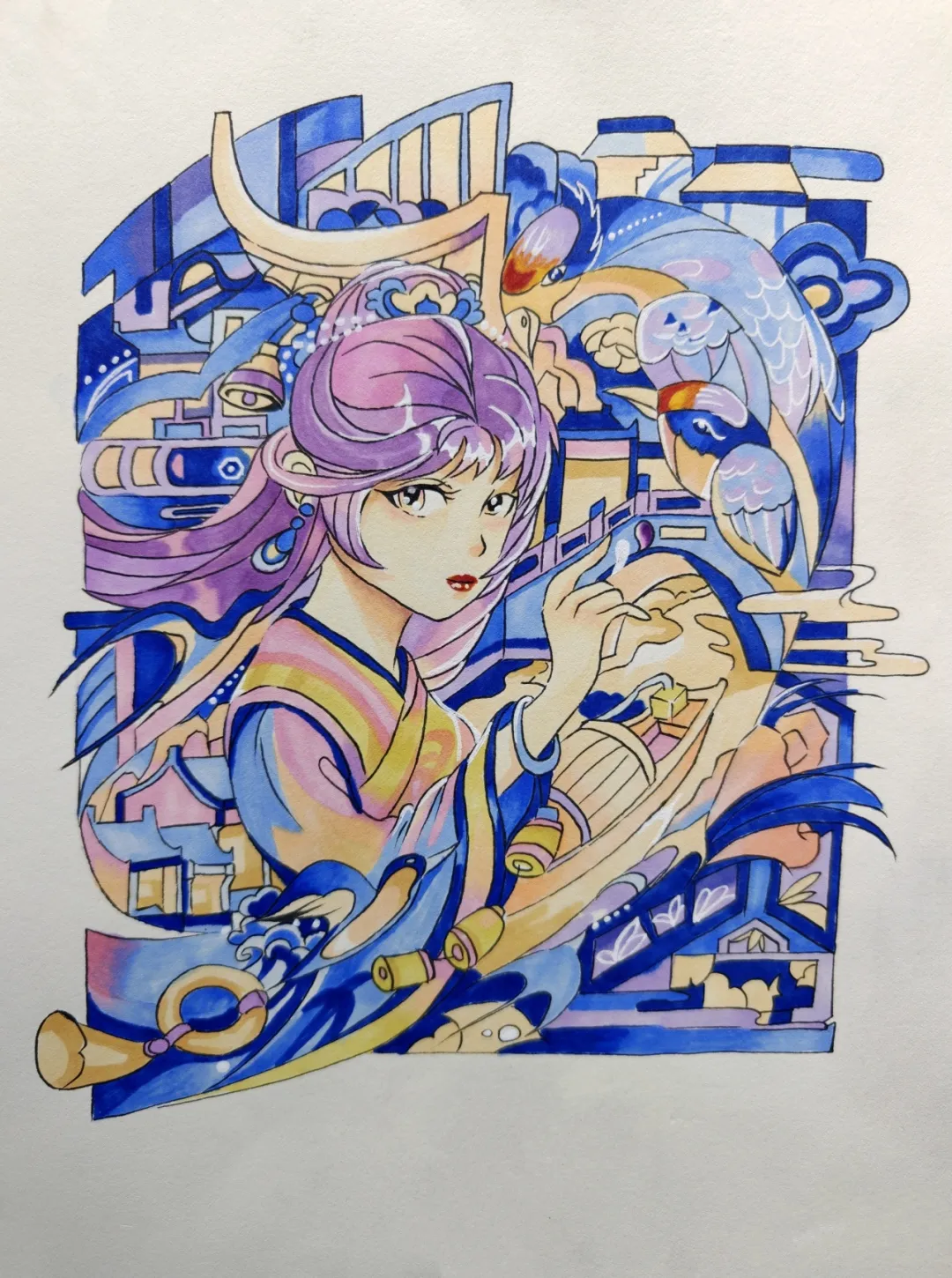 学画画
