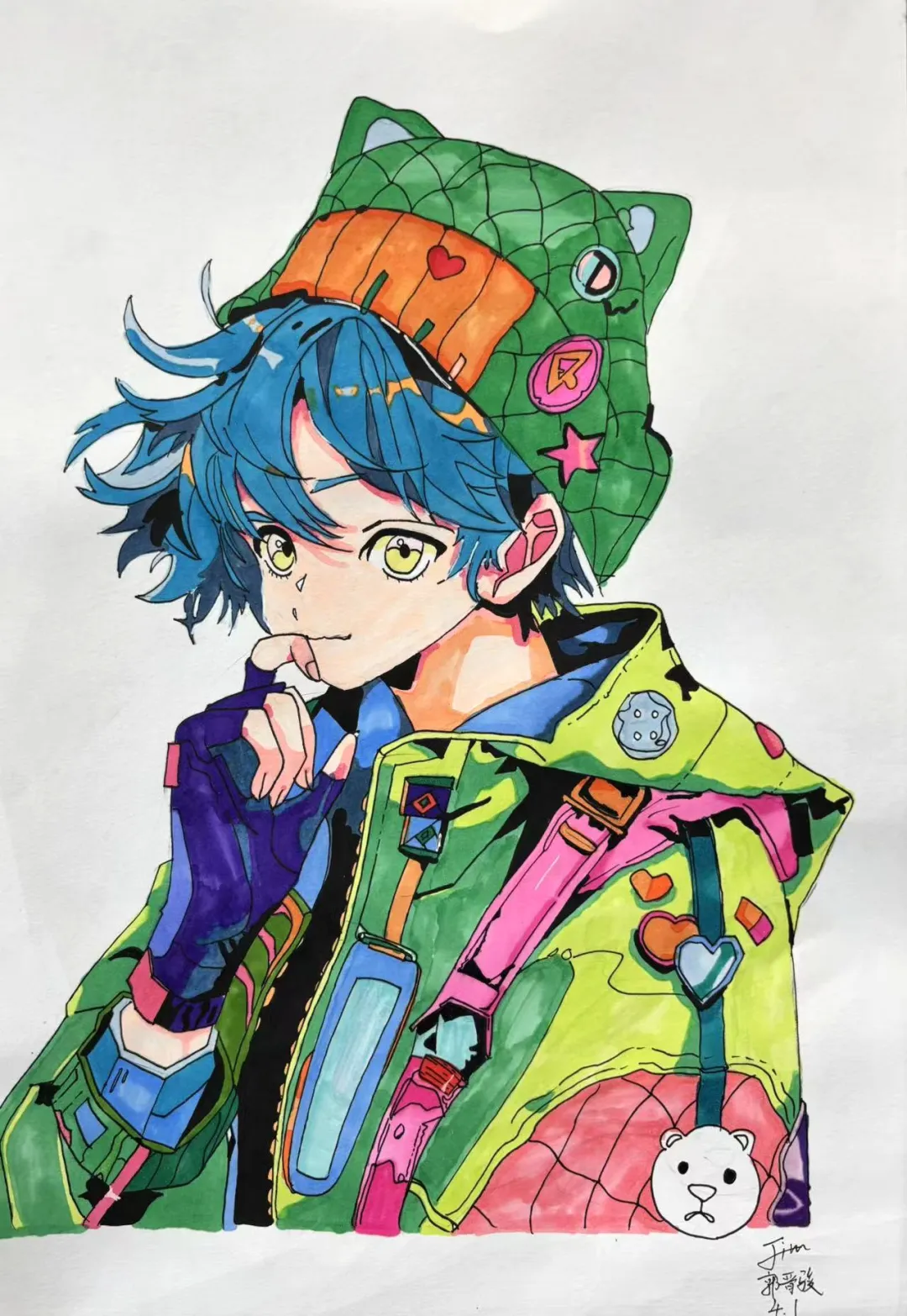 学画画