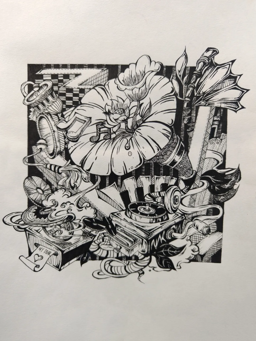 学画画
